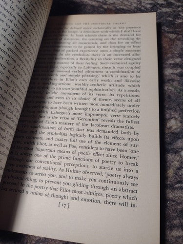 The Achievement Of T.S. Eliot: An Essay on the Nature of Poetry F.O. Matthiessen