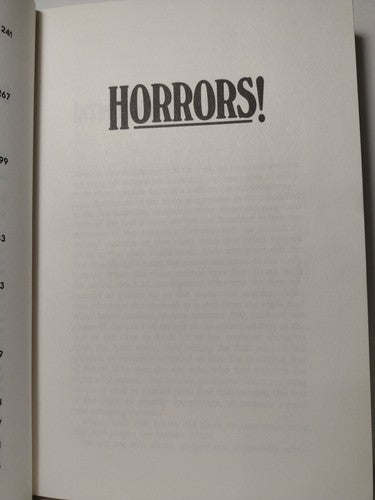 Horrors! by Drake Douglas -1989 -HCwDJ -ExLibrary -1st Publishing -Horror Books