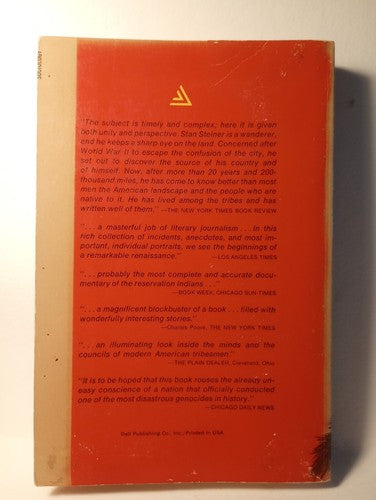 THE NEW INDIANS BY STAN STEINER - 1968 5th PRINT Pb