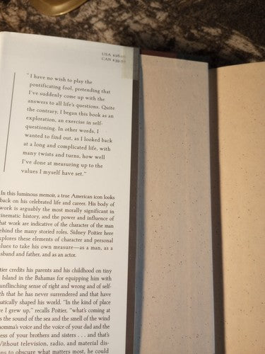 The Measure of a Man : A Spiritual Autobiography by Sidney Poitier (2000,...