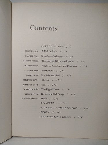 Portrait of Carnegie Hall by Theodore Cron -1963 -HCwDJ -ExLibrary -1st Print