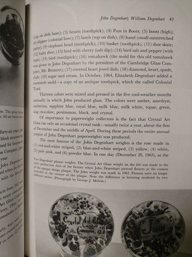 American Glass Paperweights and Their Makers By Jean Melvin -1966 -1st Ed -HCwDJ