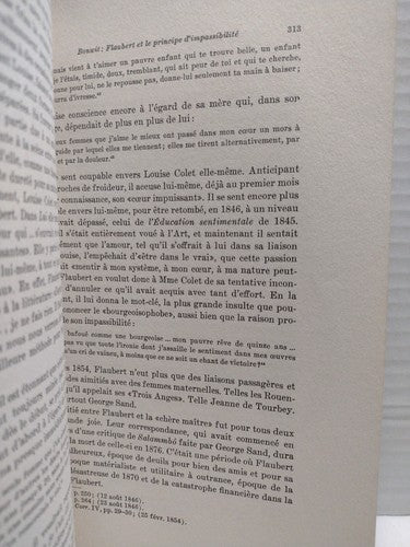 Gustave Flaubert Et Le Principe D'Impassibilité Par Marianne Bonwit - 1950 - PB.