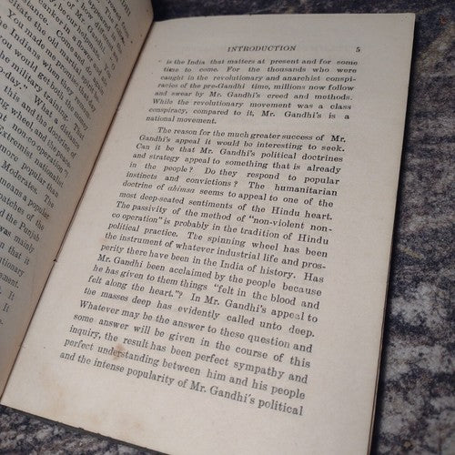 The Political Philosophy of Mr. Gandhi by M. Ruthnaswamy -1922 1st Publication