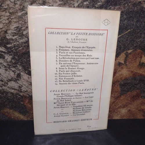 "La Petite Histoire" 15: Heros d'aventures par G. Lenotre -Paperback -1957 1st P
