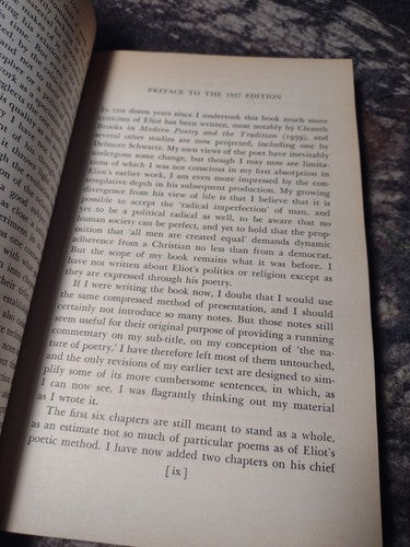 The Achievement Of T.S. Eliot: An Essay on the Nature of Poetry F.O. Matthiessen