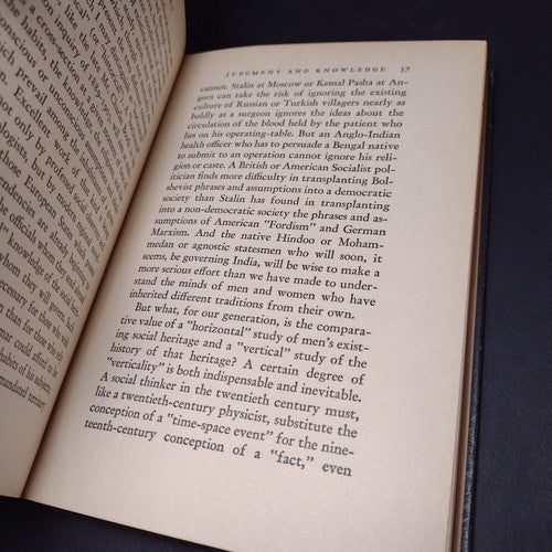 Social Judgment by Graham Wallas -Hardcover -1935 -Vintage Sociology