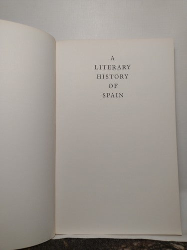 A Literary History Of Spain: The Golden Age, Prose and Poetry By R.O. Jones 1971
