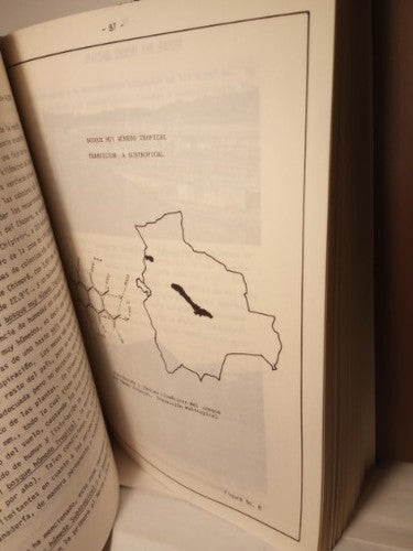 Mapa Ecologico De Bolivia By Q. Unzueta 1975 9 Maps Scarce