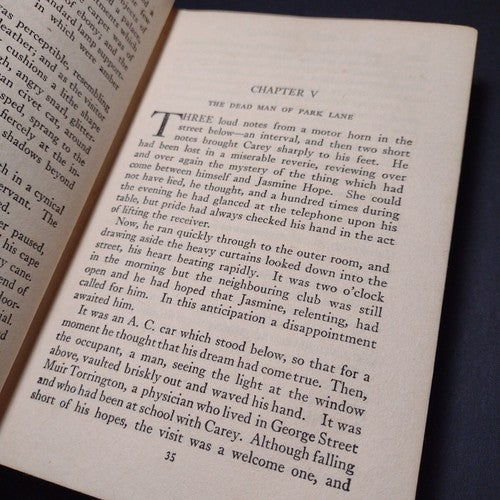 Masterpieces Of Oriental Mystery: Grey Face by Sax Rohmer -1924 -Hardcover Vint.