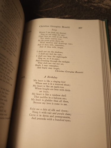 The Golden Treasury  By Francis T. Palgrave 1929 2nd Edition