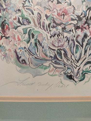 French Country Heart, by Royce Thyberg Gordon, lithograph limited edition COA