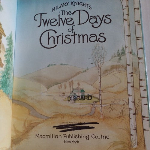 Hilary Knight's Twelve Days of Christmas by Hilary Knight -1981 Hardcover -EXLIB