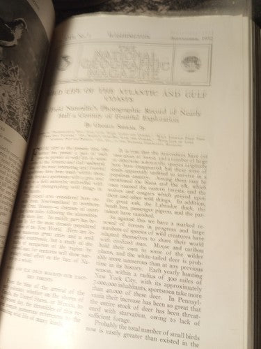 1932 National Geographic Magazine Bound Issues July-Dec Vol 2 Exlibris