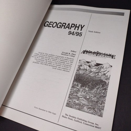 Annual Editions: Geography 94/95 -Paperback -9th Edition -Geographic Science