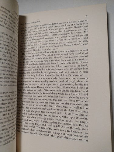 The Horse Of Pride: Life in A Breton Village By Pierre-jakez Hélias -1978 -PB