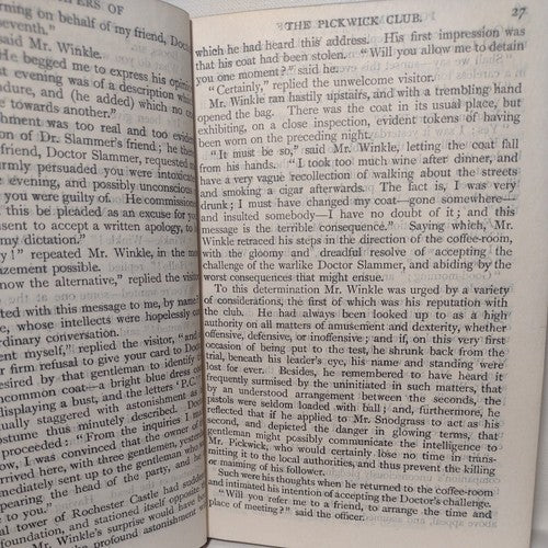 The Posthumous Papers Of The Pickwick Club By Charles Dickens -Undated -HC no DJ