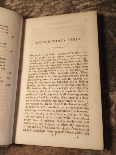 A Call to the Unconverted by Richard Baxter, With Essay by T. Chalmers Exlibris