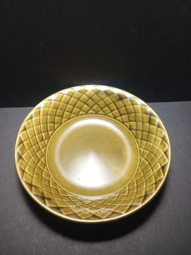 Enoch Wedgwood Gold Medallion Tunstall ltd England Bowl 5" Green