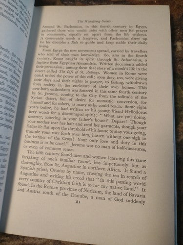 The Wandering Saints by Eleanor Duckett -HCwDJ -1959 -Vintage Religion Books