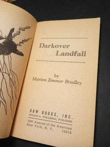 Signed Marion Zimmer Bradley Darkover Landfall Paperback Lot Science Fiction