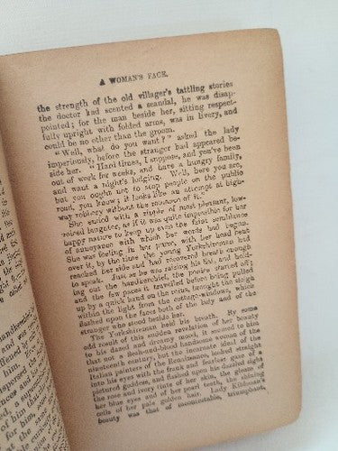 A Woman's Face By Florence Warden 1890'S HB VICTORIAN NOVEL  antique
