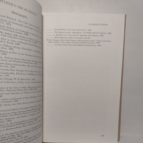 The Buckeyes by Brand Whitlock -1977 -Hardcover no DJ  -Classic American Liter.