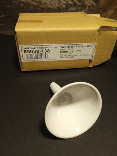 VWR Hirsch Funnel 55mm 89038-138 New in Box