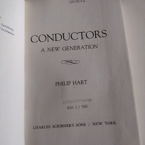 Conductors : A New Generation by Philip Hart (1979, Hardcover)
