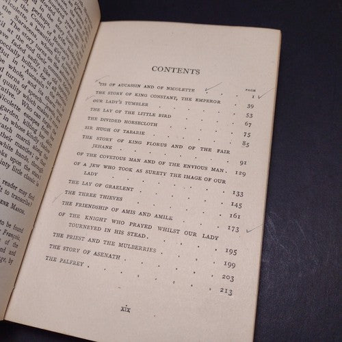 Aucassin & Nicolette and Other Mediaeval Romances -For Rebind -1919 Reprinting