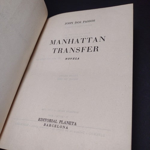 Manhattan Transfer by John Dos Passos -1960 -1st Spanish Edition -Hardcover