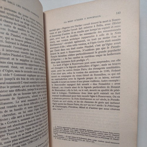 La Chanson De Roland Et La Tradition Épique Des Francs, Ramón Pidal -2nd Ed 1960
