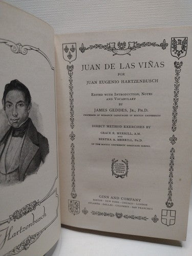 Juan De Las Viñas, Juan Hartzenbusch -1919 -HCnoDJ -Spanish Literature