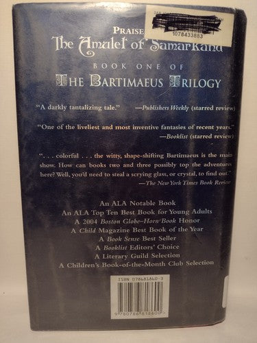 The Bartimaeus Trilogy Book 2: The Golem's Eye by Jonathan Stroud -2004 -HCwDJ