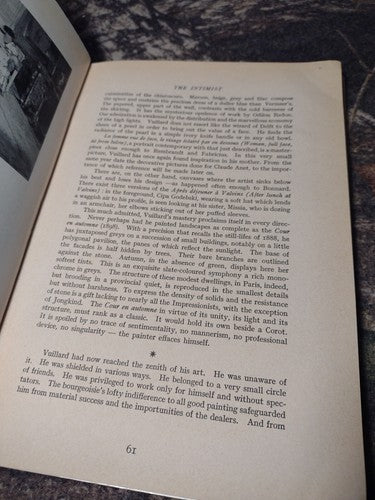 Vuillard: HIs Life and Work by Claude Roger Marx -1946 -Hardcover -Illustrated