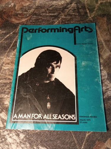 PERFORMING ARTS MARCH 1979  CA AHMANSON CHARLTON HESTON MAN FOR ALL  SEASONS
