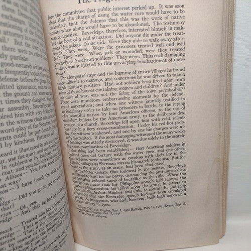 Beveridge And The Progressive Era By Claude M. Bowers (1932) First Edition