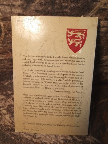 Feudal Society, Volume 2: Social Classes and Political Organization anthropology