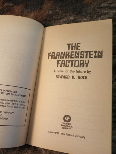 The Frankenstein Factory by Edward D Hoch  Warner 1975
