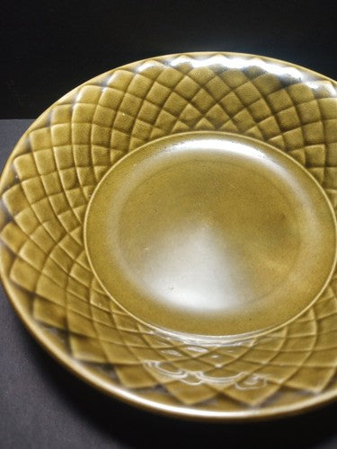 Enoch Wedgwood Gold Medallion Tunstall ltd England Bowl 5" Green