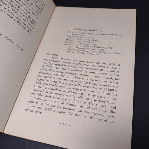 Italian-American Authors and Their Contribution To American Literature Peragallo