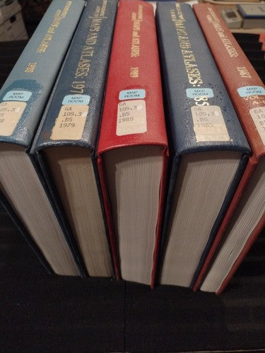 Bibliographic Guide Maps And Atlases, Lot Of 5 Vols