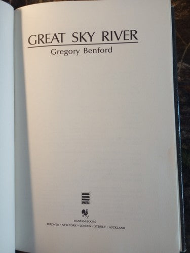 Great Sky River by Gregory Benford (1987, HC) First Edition SIGNED Authors Copy