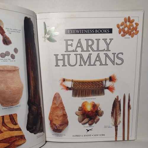 Eyewitness Books: Early Humans by Nick Merriman, 1989 1st American Ed. Hardcover