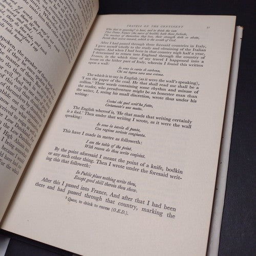 The Autobiography of Thomas Wythorne -Hardcover -1962 -Modern Spelling Edition