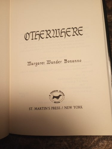 Margaret Wander Bonanno Otherwhere 1st Edition 1991 The Others Sequel