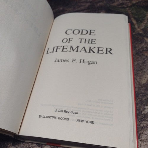 Code Of The LifeMaker by James P. Hogan -Hardcover -1983 -Vintage Book Club Ed.