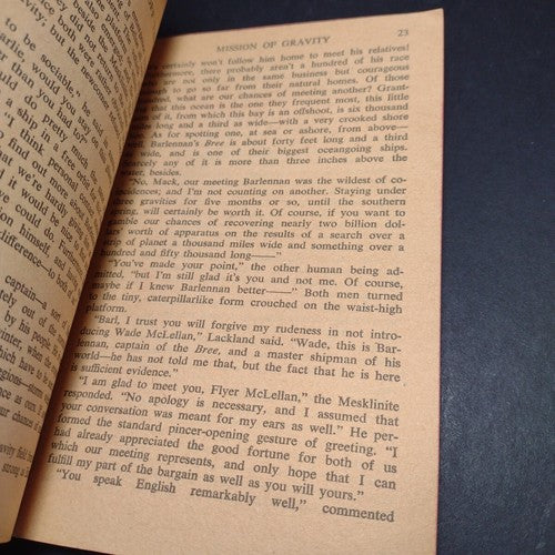 Mission of Gravity by Hal Clement -Paperback -1958 -Vintage Science Fiction