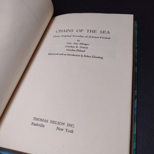 Chains of the Sea by George Alec Effinger -Hardcover -1973 -Book Club Edition