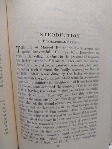 Marcela O¿ A Cuál De Los Tres? Bretón De Los Herreros, Manuel Herreros -1922 HC